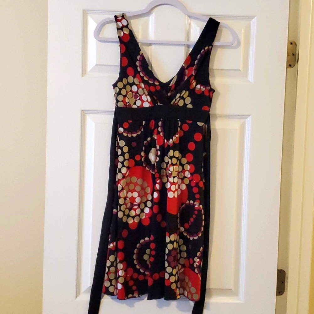 I.N. San Francisco cute multicolor sleeveless polyester dress